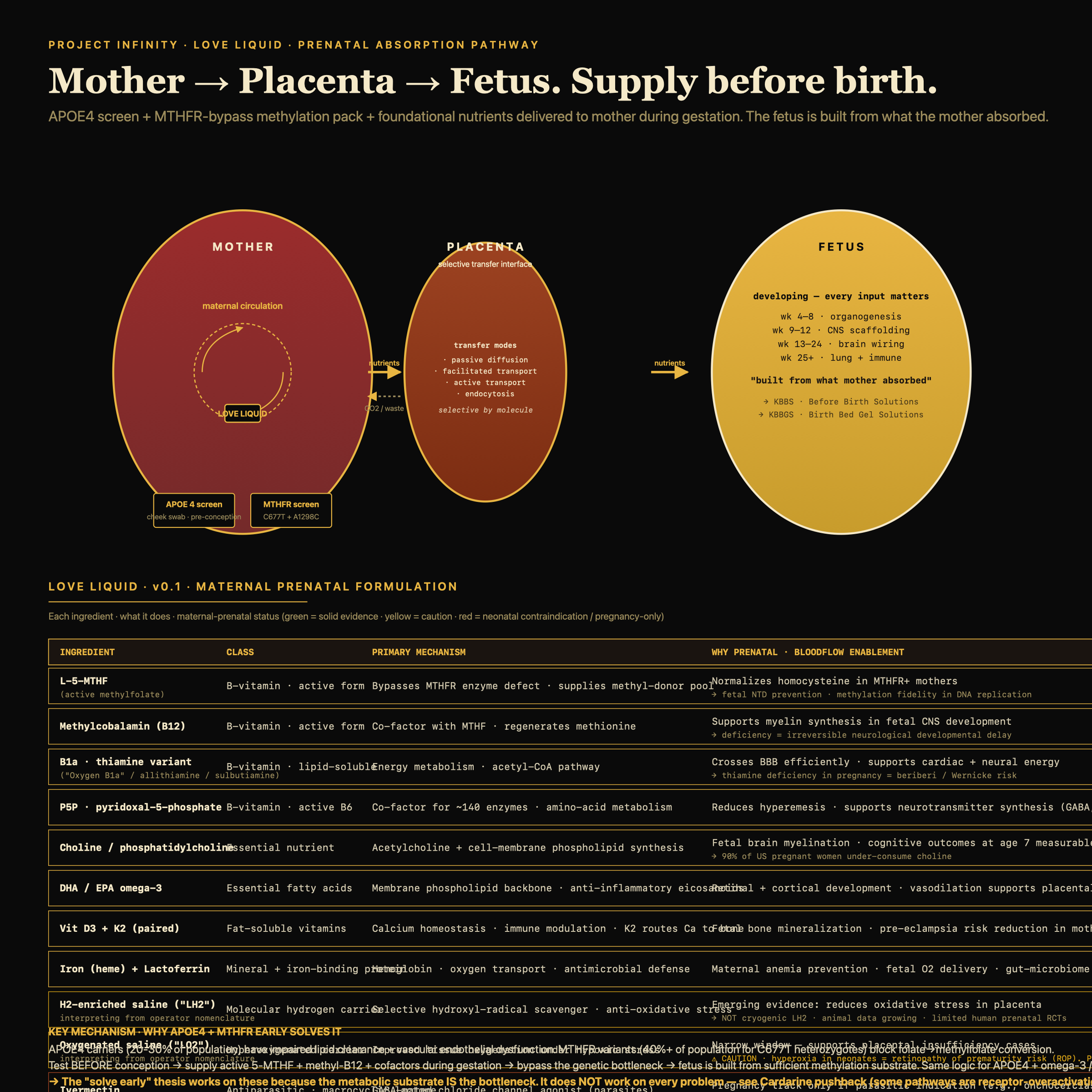 Prenatal maternal-fetal pipeline